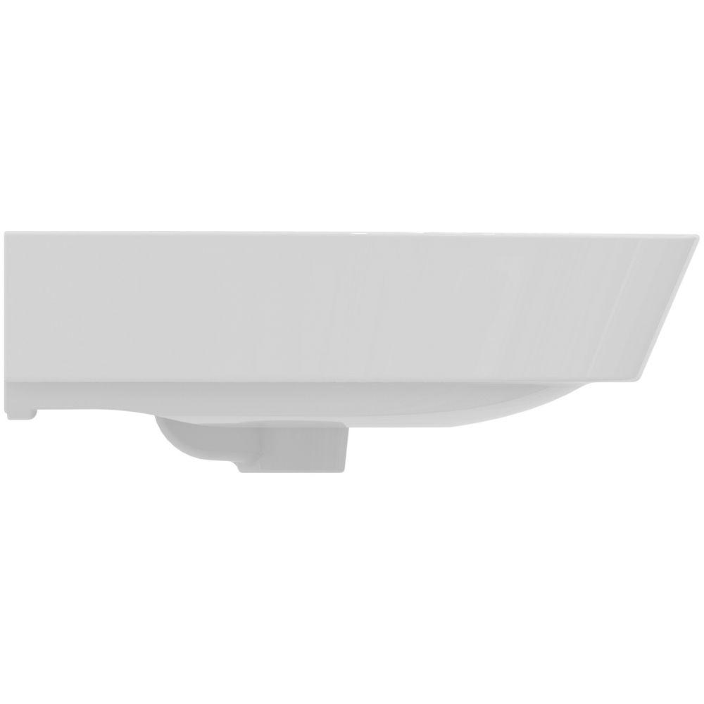 Lavoar suspendat alb 60 cm, asimetric, orificiu baterie si preaplin, Ideal Standard Connect Air [4]