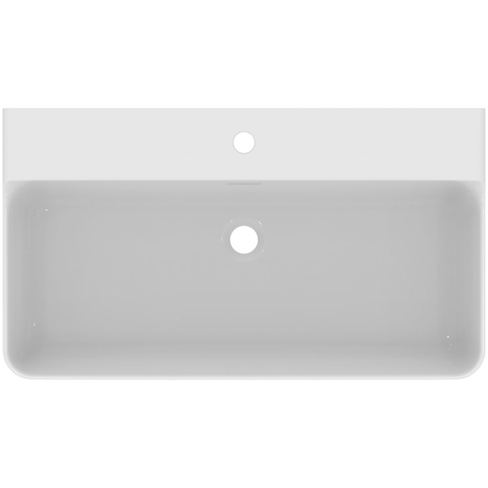 Lavoar suspendat alb 80 cm, dreptunghiular, cu preaplin, Ideal Standard Conca [3]