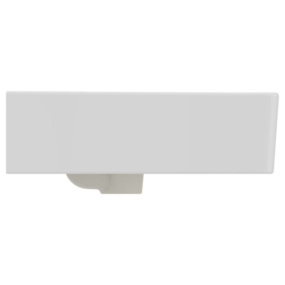 Lavoar suspendat alb 60 cm, dreptunghiular, orificiu baterie si preaplin, Ideal Standard Connect Cube [3]