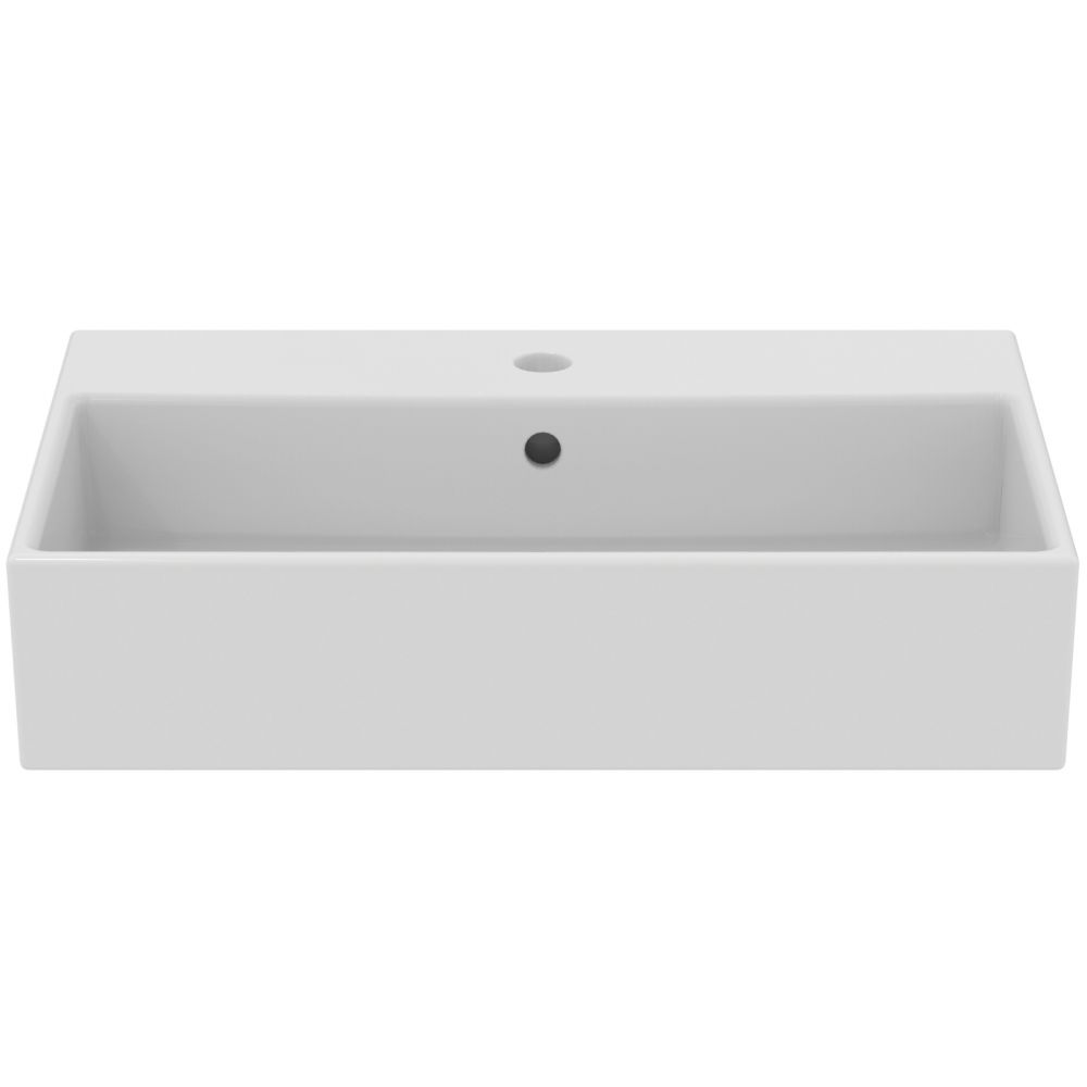 Lavoar suspendat alb 60 cm, dreptunghiular, orificiu baterie si preaplin, Ideal Standard Strada [3]