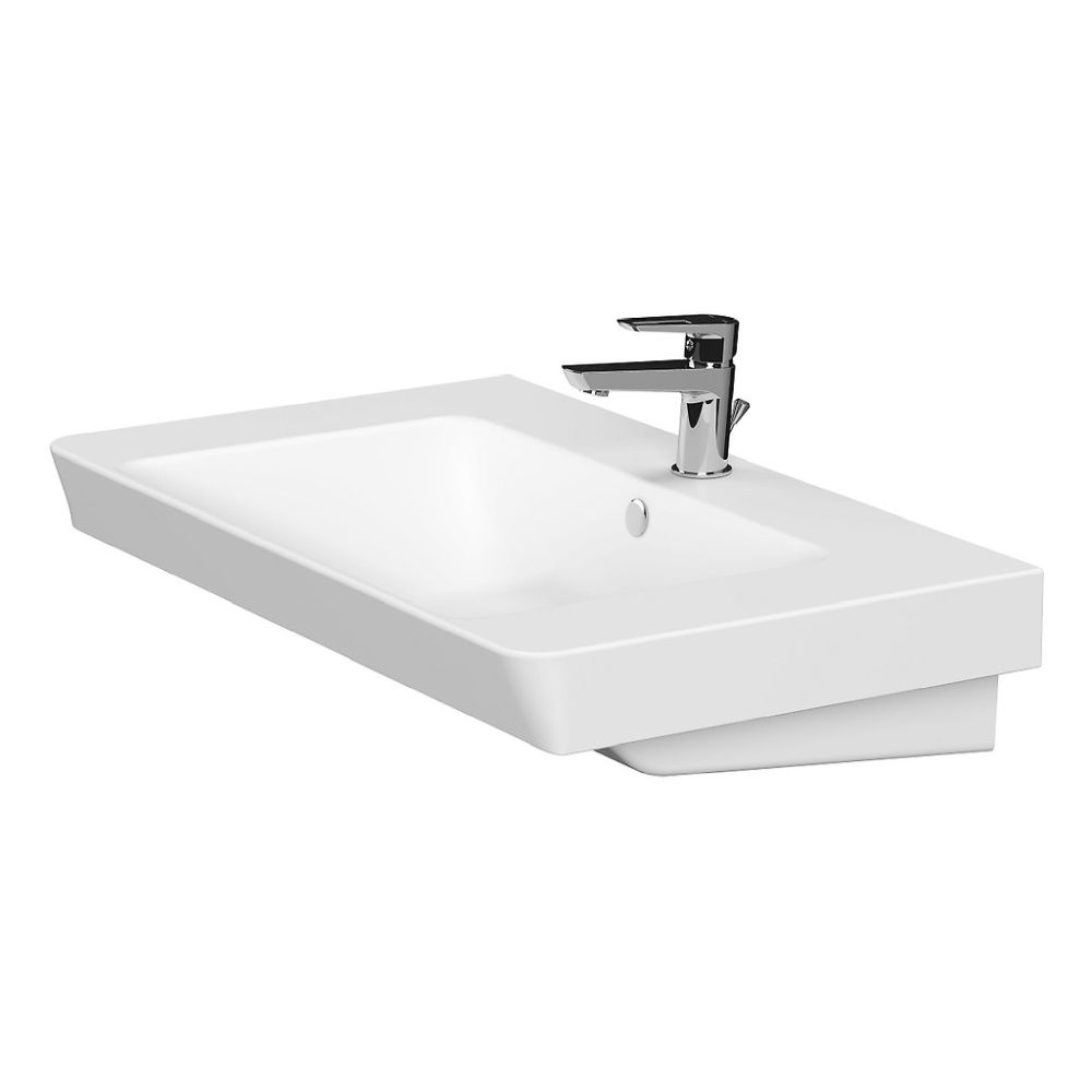 Lavoar suspendat alb 81 cm, dreptunghiular, Cersanit Mille [2]