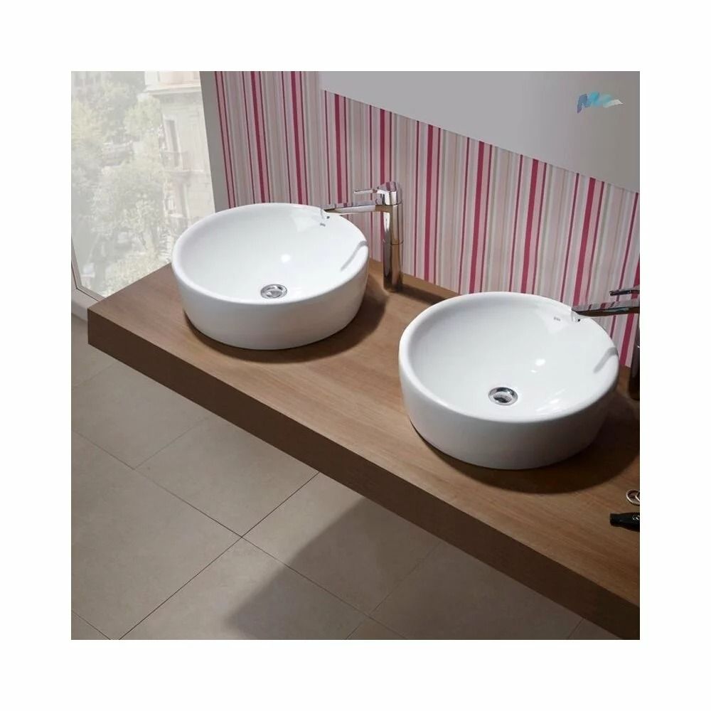 Lavoar pe blat alb 45 cm, rotund, Gala Urban [2]
