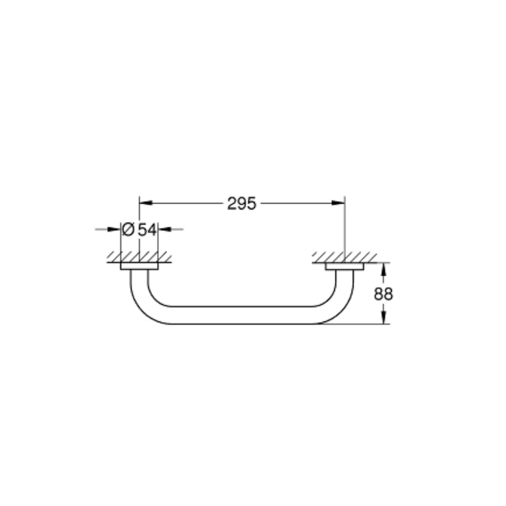 Bara sprijin cada baie crom Grohe Essentials [2]