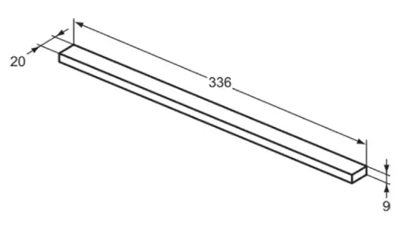 Maner de mobilier 336 mm, negru mat, Ideal Standard i.Life [2]