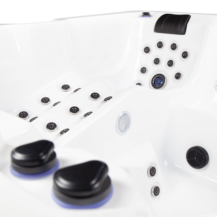 Minipiscină jacuzzi 6 persoane, sterling silver, 100 jeturi, iluminare LED, 218 × 218 × 90 cm, Wellis Avatar Deluxe [7]