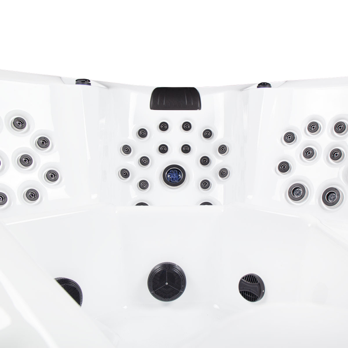 Minipiscină jacuzzi 6 persoane, sterling silver, 100 jeturi, iluminare LED, 218 × 218 × 90 cm, Wellis Avatar Deluxe [9]