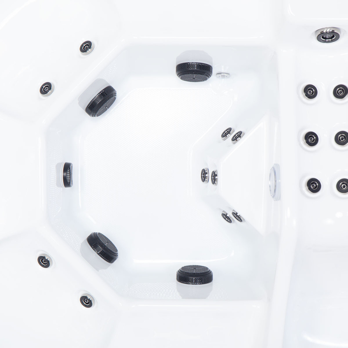 Minipiscina jacuzzi, 6 persoane, 100 de jeturi, sterling silver, cu sistem audio MyMusic 2.0, suport pentru tabletă, iluminare laterala,  Avatar Cinema [8]