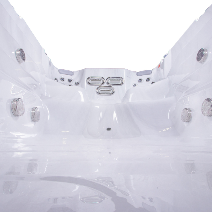 Minipiscina swim spa, ice white, 24 jeturi, iluminare LED,  Wellis Amazonas Riverjet Life [7]