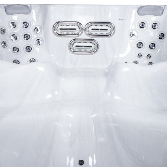 Minipiscina swim spa, ice white, 24 jeturi, iluminare LED,  Wellis Amazonas Riverjet Life [6]