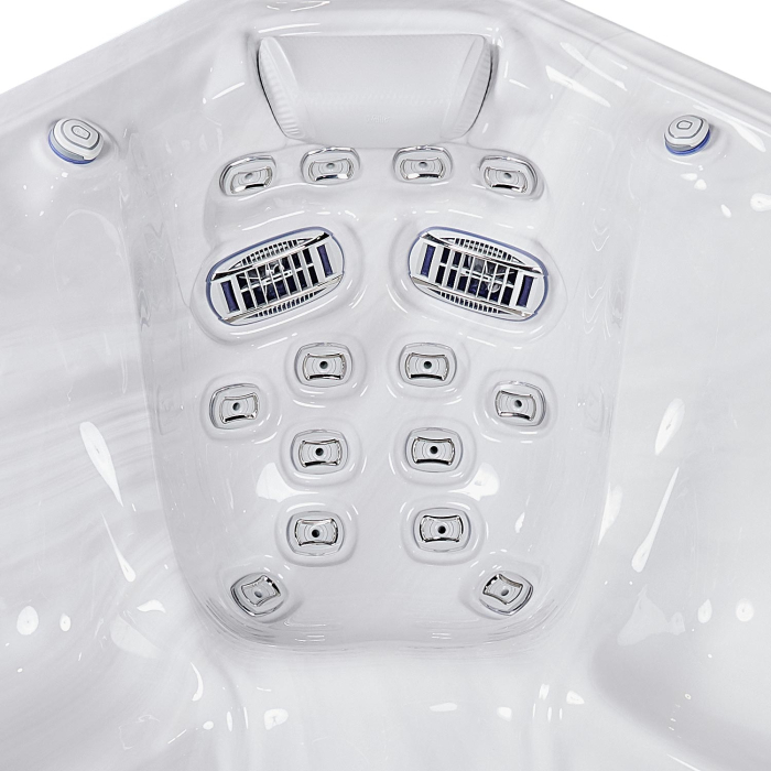 Minipiscina jacuzzi, 6 persoane, ice white, 59 jeturi, 6 Infinity Jets pentru masaj, iluminare LED,  Wellis Kilimanjaro Life Essential [7]