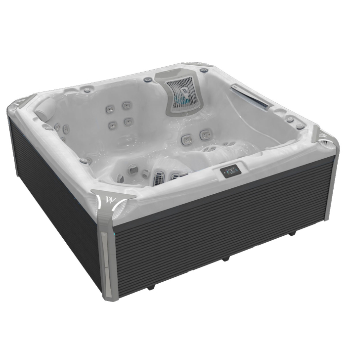Minipiscina jacuzzi, 6 persoane, ice white, 59 jeturi, 6 Infinity Jets pentru masaj, iluminare LED,  Wellis Kilimanjaro Life Essential [10]