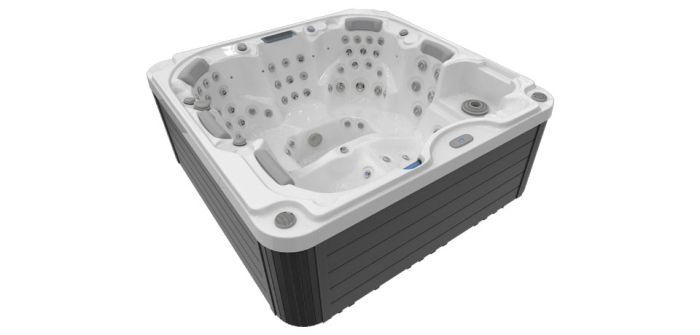 Minipiscina jacuzzi, 6 persoane, sterling silver, 82 jeturi, sistem audio MyMusic 2.0, unitate de control Gecko (IN.YE-3) iluminare LED,  Wellis Chill [2]