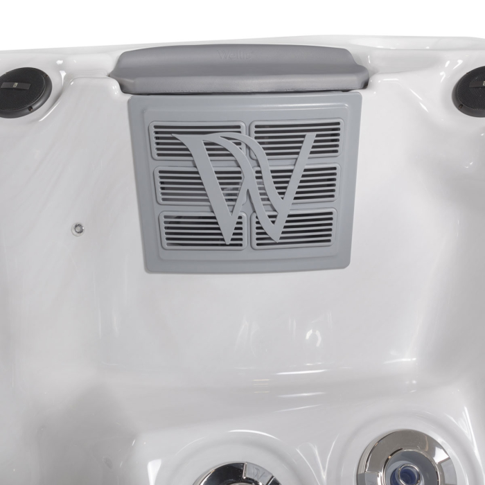 Minipiscina Malaga Life Deluxe alb lucios, Wellis, sistem stereo myMusic, 6 locuri, 218 × 218 cm [5]