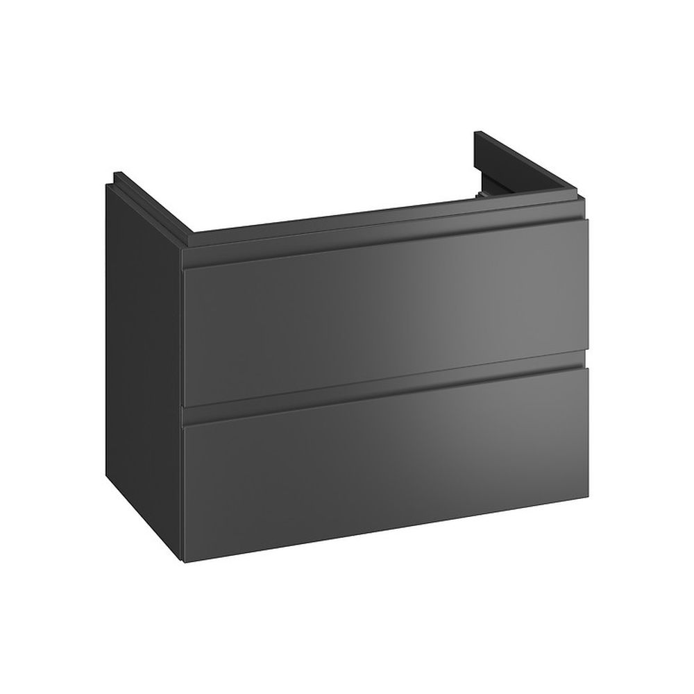 Dulap baie suspendat Cersanit Moduo 80 pentru lavoar, antracit mat [2]