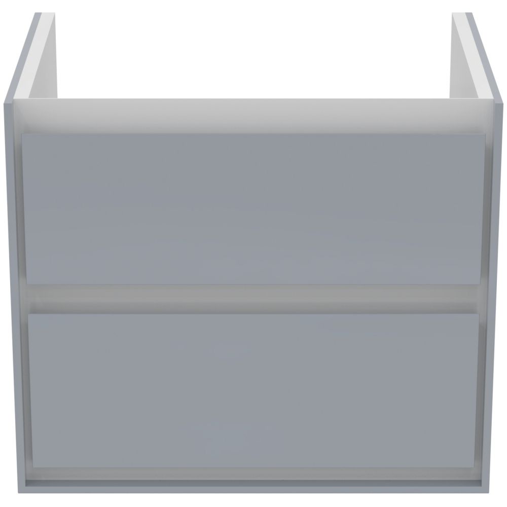 Dulap baie suspendat Ideal Standard Connect Air pentru lavoar, 60 cm, MDF, gri deschis lucios [2]