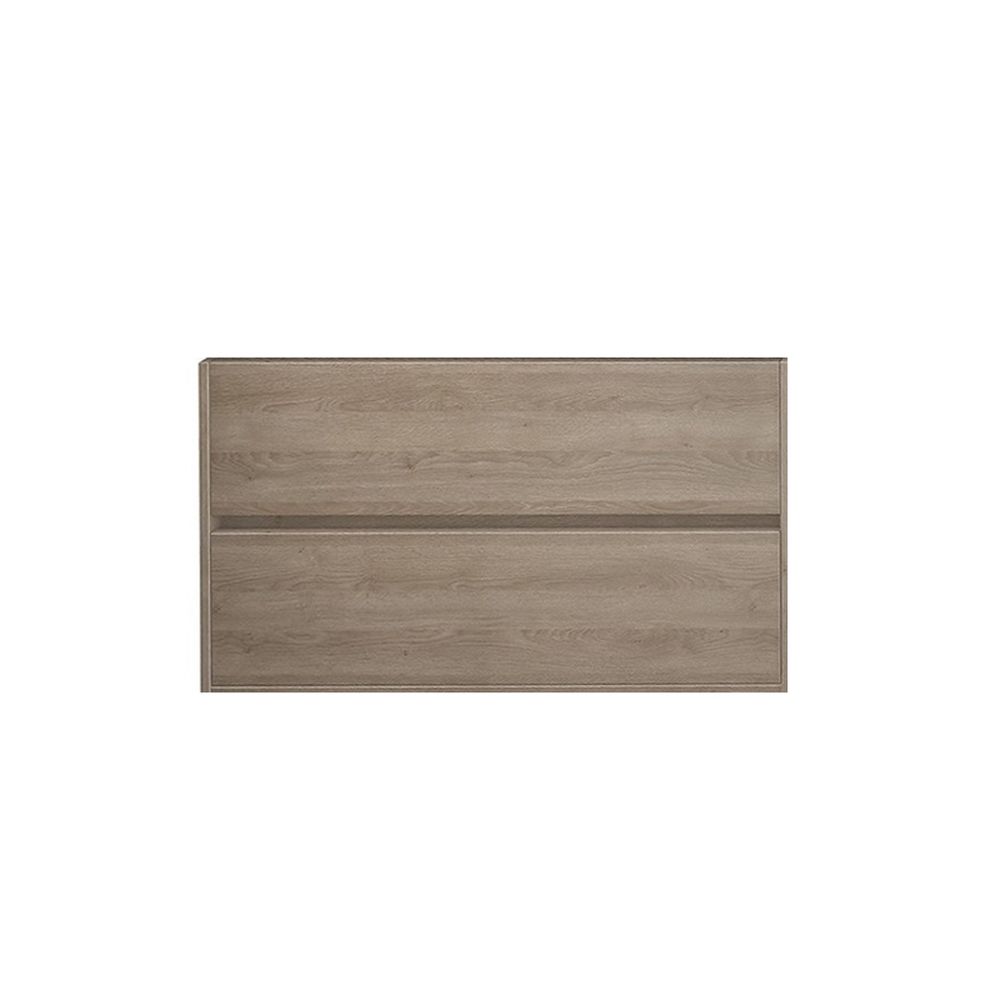 Mobilier lavoar suspendat cu 2 sertare Cersanit, stejar deschis, 100 cm, Crea [2]