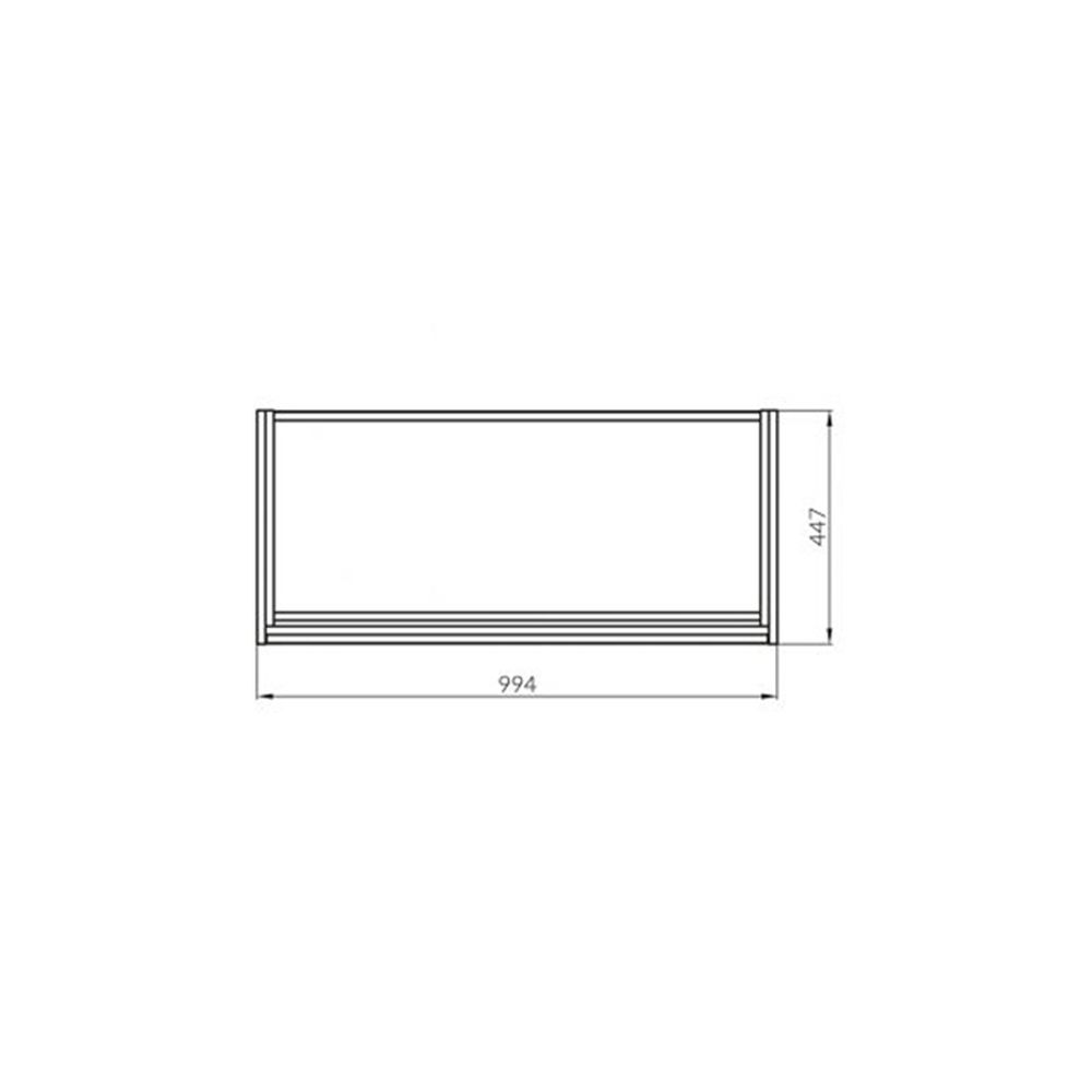 Mobilier lavoar suspendat cu 2 sertare Cersanit, alb, 100 cm, Crea [7]