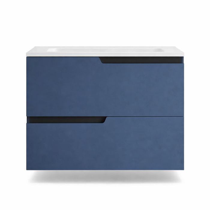 Mobilier pentru lavoar incastrat 60 cm, albastru,  Fluminia Bari [2]