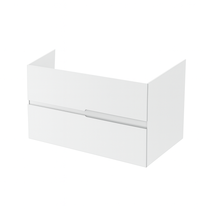 Mobilier pentru lavoar pe blat 100 cm, alb lucios, Fluminia Toledo [1]