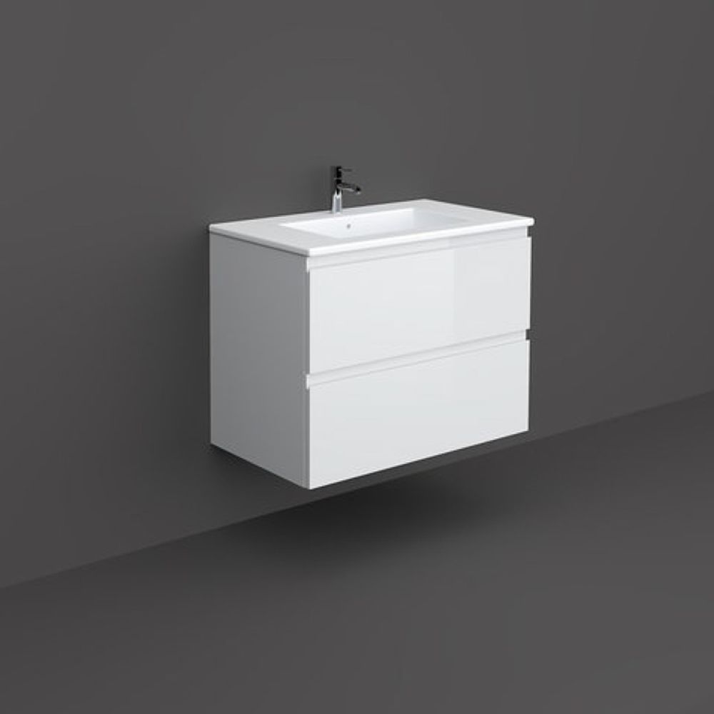 Mobilier suspendat incastrabil pentru lavoar, Joy, 80 cm alb, Rak [1]