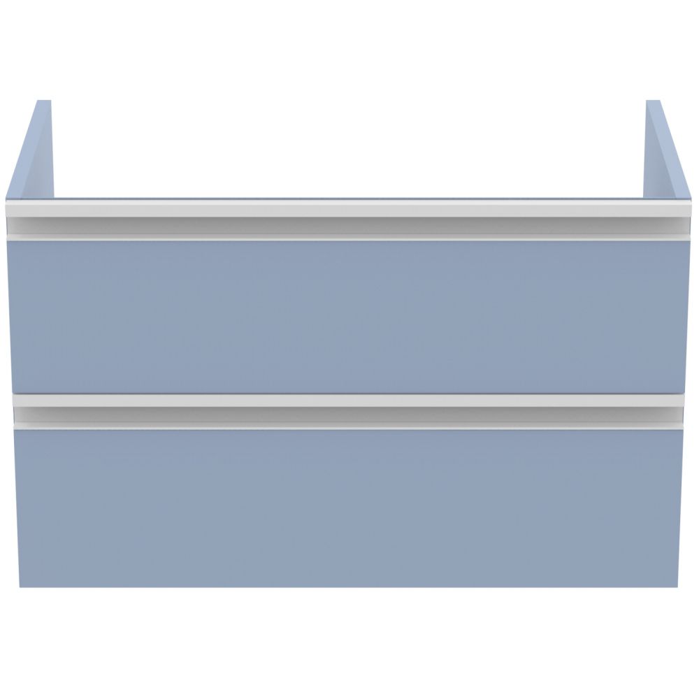 Dulap baie suspendat Ideal Standard Tesi pentru lavoar, 80 cm, MDF, albastru deschis mat [2]