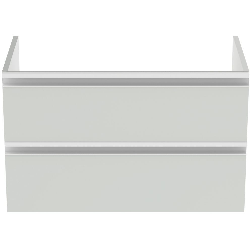 Dulap baie suspendat Ideal Standard Tesi pentru lavoar, 80 cm, MDF, gri deschis lucios [2]