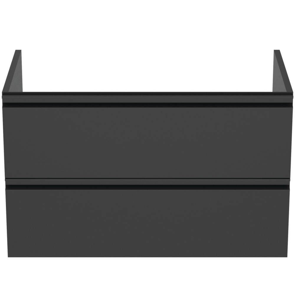 Dulap baie suspendat Ideal Standard Tesi pentru lavoar, 80 cm, MDF, negru mat [2]