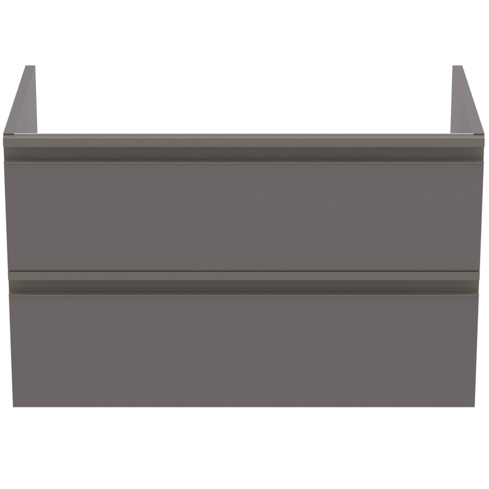 Dulap baie suspendat Ideal Standard Tesi pentru lavoar, 80 cm, MDF, gri inchis mat [2]