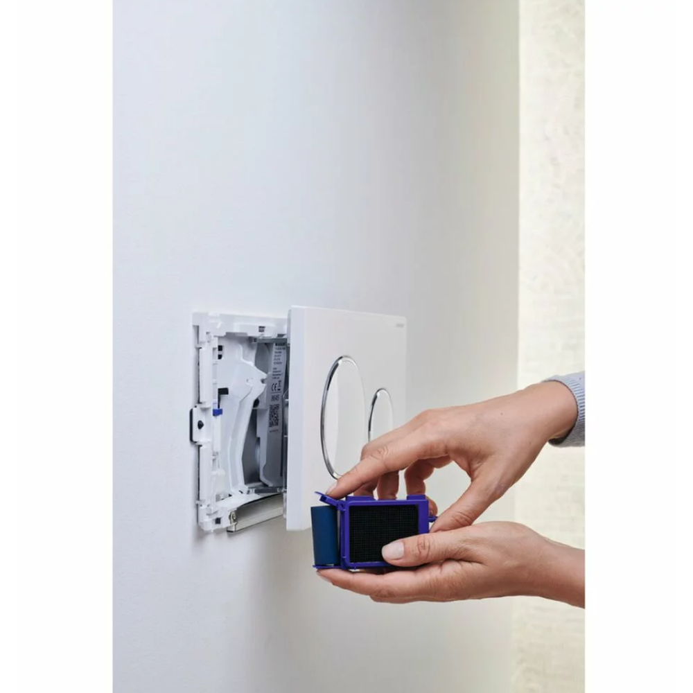 Modul Geberit DuoFresh actionare manuala si insertie cartuse odorizante pentru rezervor incastrat Sigma 8 cm, antracit [3]
