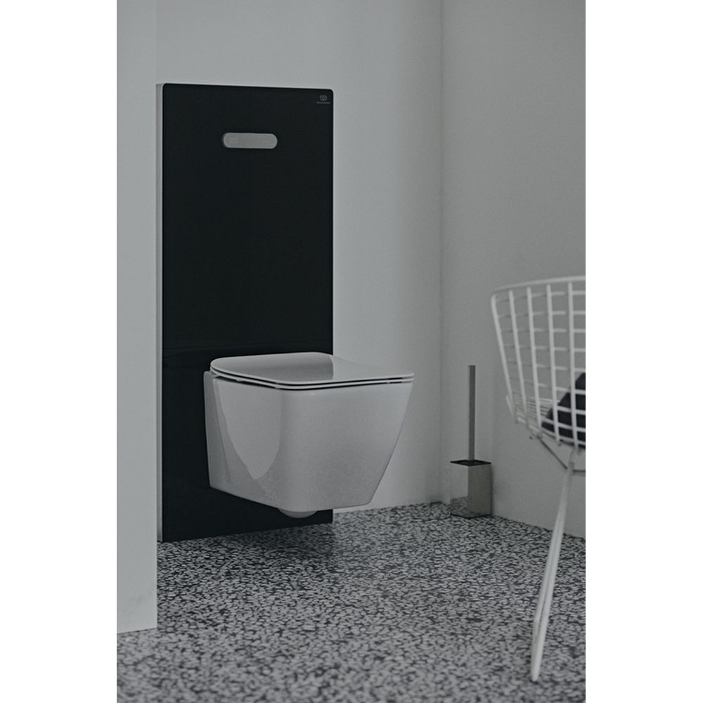 Modul Ideal Standard NeoX pentru vas wc suspendat, sticla neagra, actionare pneumatica [6]