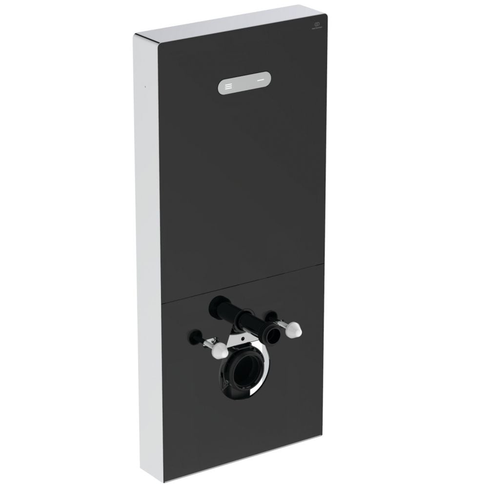 Modul Ideal Standard NeoX pentru vas wc suspendat, sticla neagra, actionare pneumatica