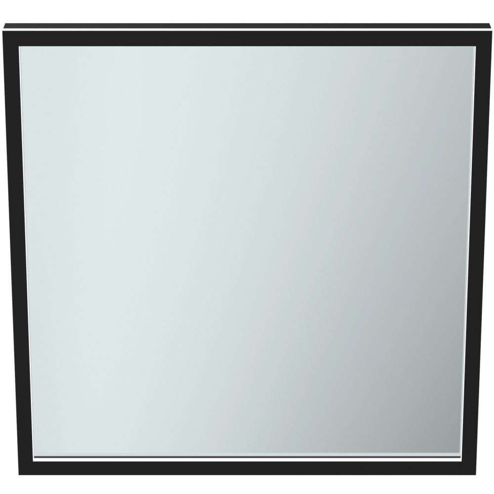 Oglinda patrata cu iluminare LED Ideal Standard Conca 60 cm rama neagra [2]