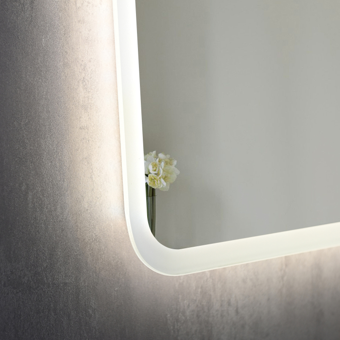 Oglinda baie 80x60 cm, cu iluminare LED, functie dezaburire si intrerupator touch, Belform Atlantis [8]