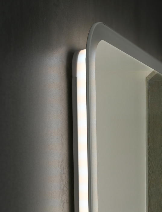 Oglinda baie 80x60 cm, cu iluminare LED, functie dezaburire si intrerupator touch, Belform Atlantis [6]