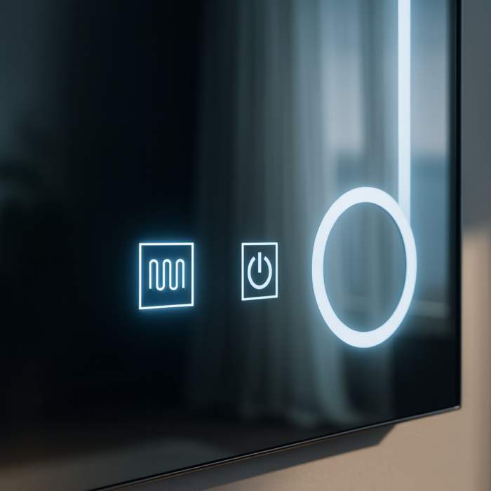 Oglinda baie cu iluminare LED si sistem de dezaburire 60x80 cm, Linea Touch [3]