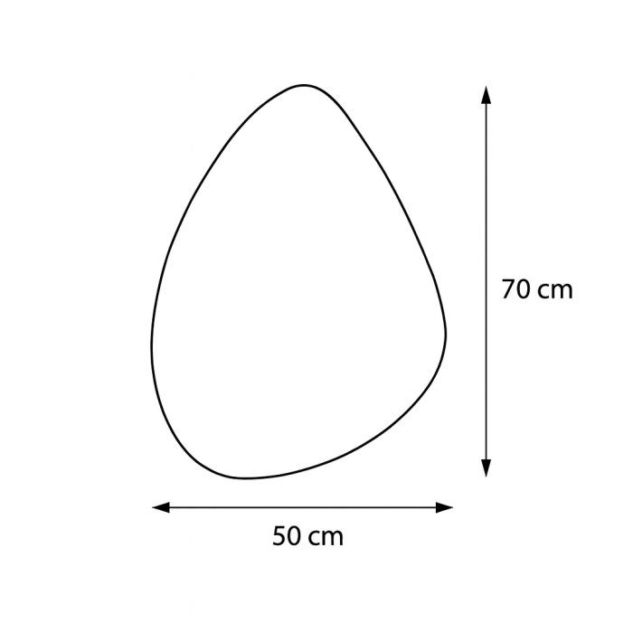 Oglinda baie lacrima cu 2 functii 50x70 cm, Basic Touch [2]