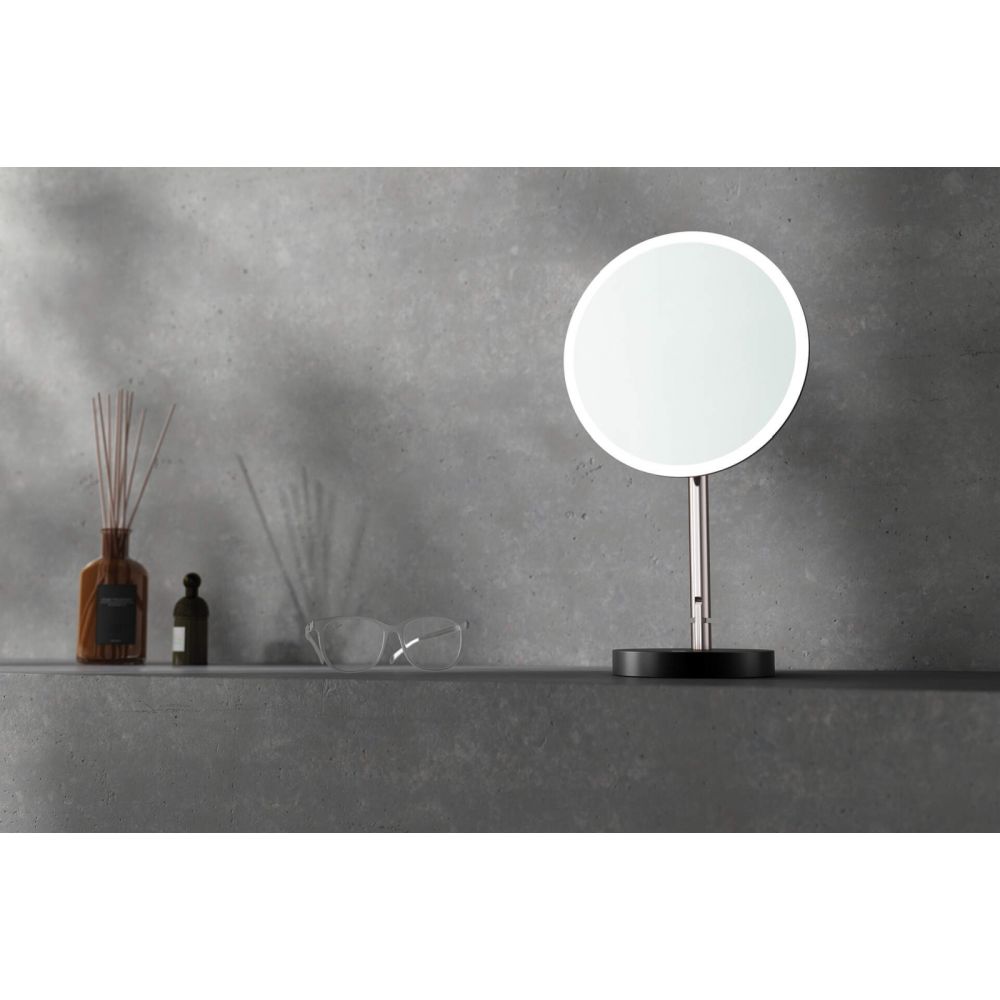 Oglinda cosmetica baie cu iluminare LED si picior crom Deante Silia [7]