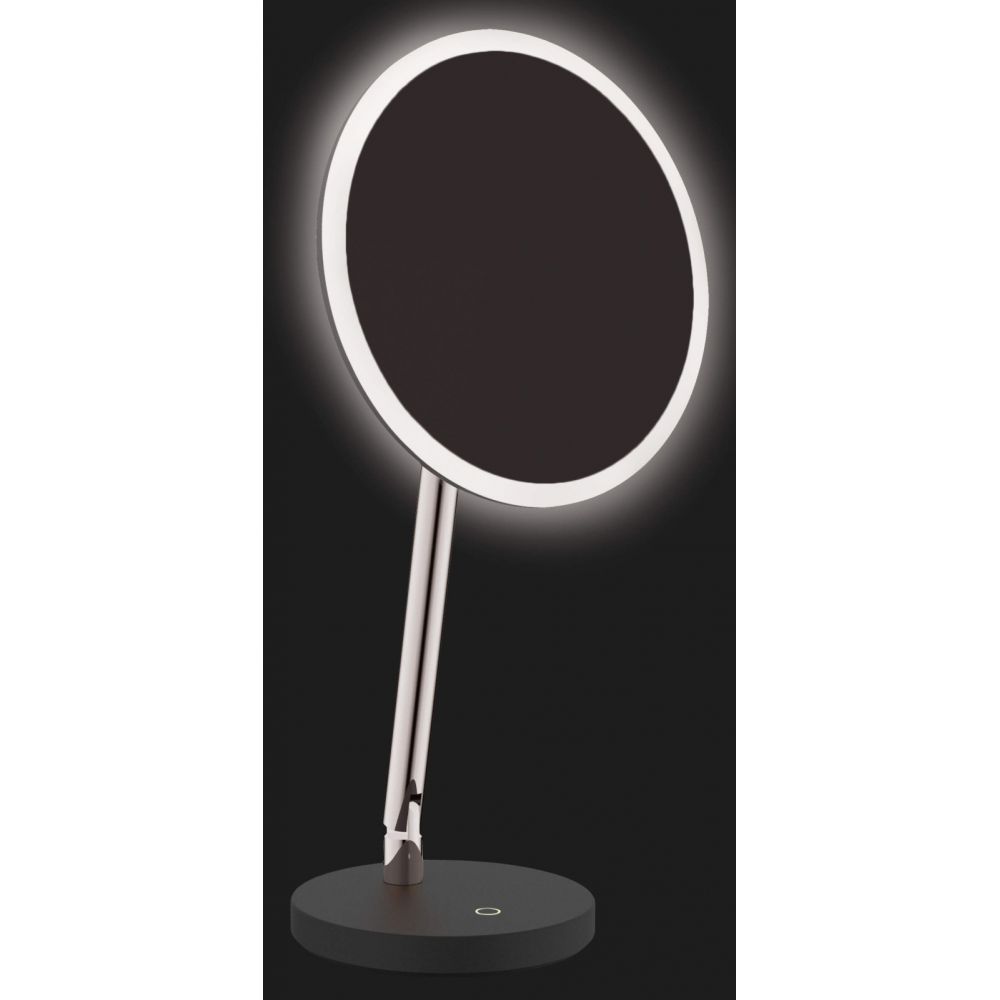 Oglinda cosmetica baie cu iluminare LED si picior crom Deante Silia [5]