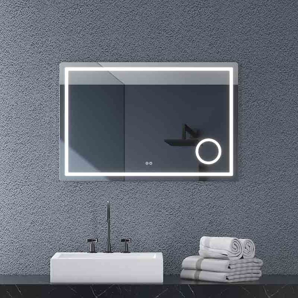 Oglinda dreptunghiulara 100 cm cu iluminare LED si dezaburire Fluminia, Cleopatra [2]
