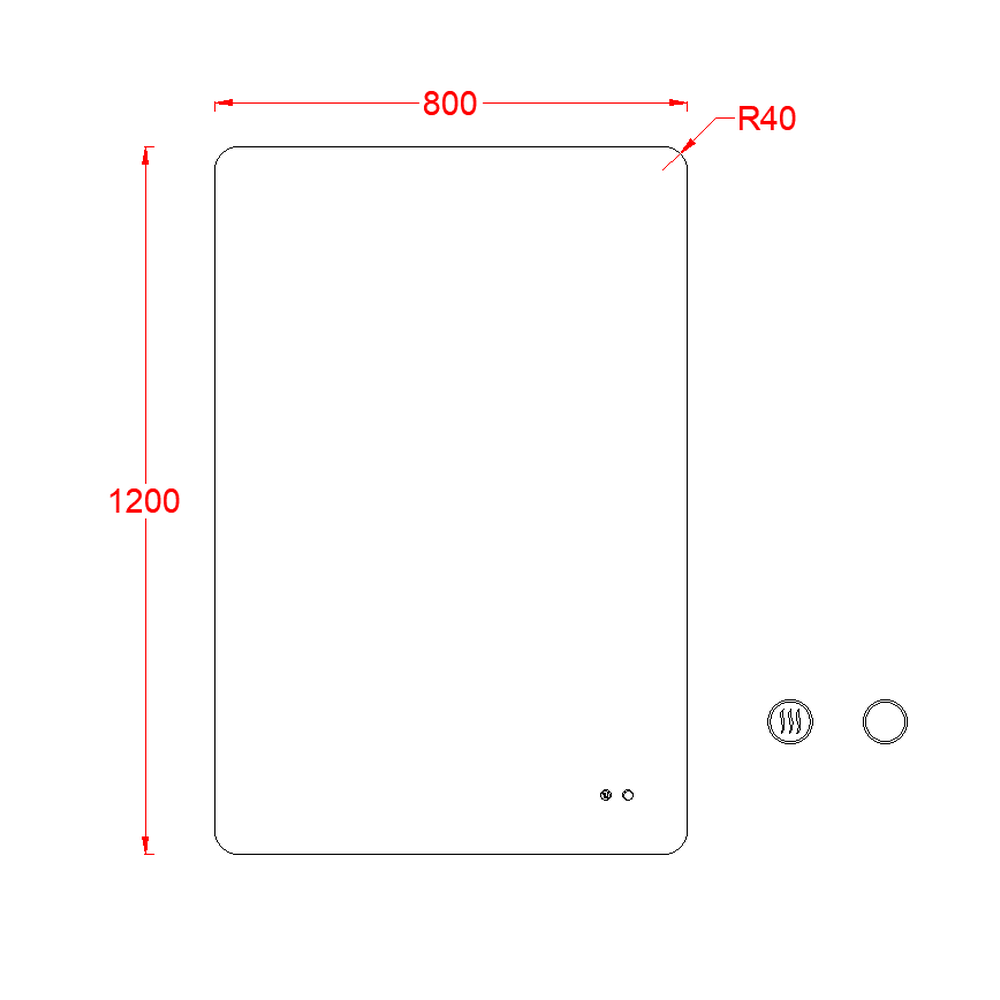 Oglinda dreptunghiulara cu iluminare LED 3 culori si dezaburire, 120 cm, Fluminia Verona [3]