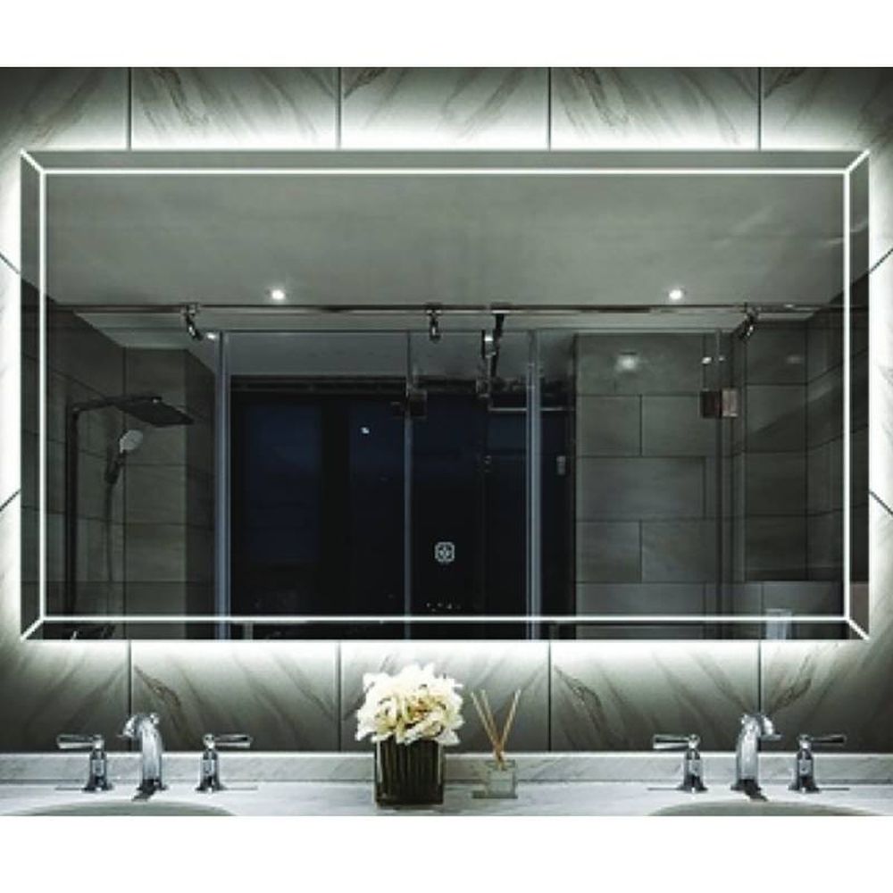 Oglinda dreptunghiulara cu iluminare LED 3 culori si dezaburire, 90 cm, Fluminia Palladio [2]