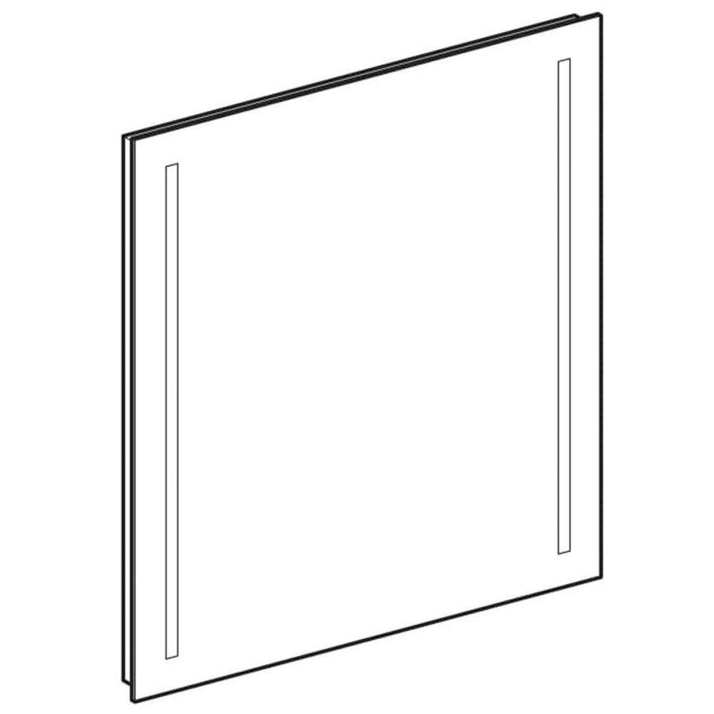 Oglinda dreptunghiulara 60 cm cu iluminare LED si dezaburire Geberit, Option Basic [2]