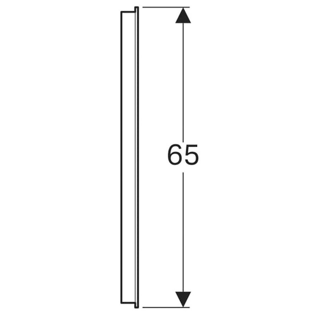 Oglinda dreptunghiulara 60 cm cu iluminare LED si dezaburire Geberit, Option Basic [4]