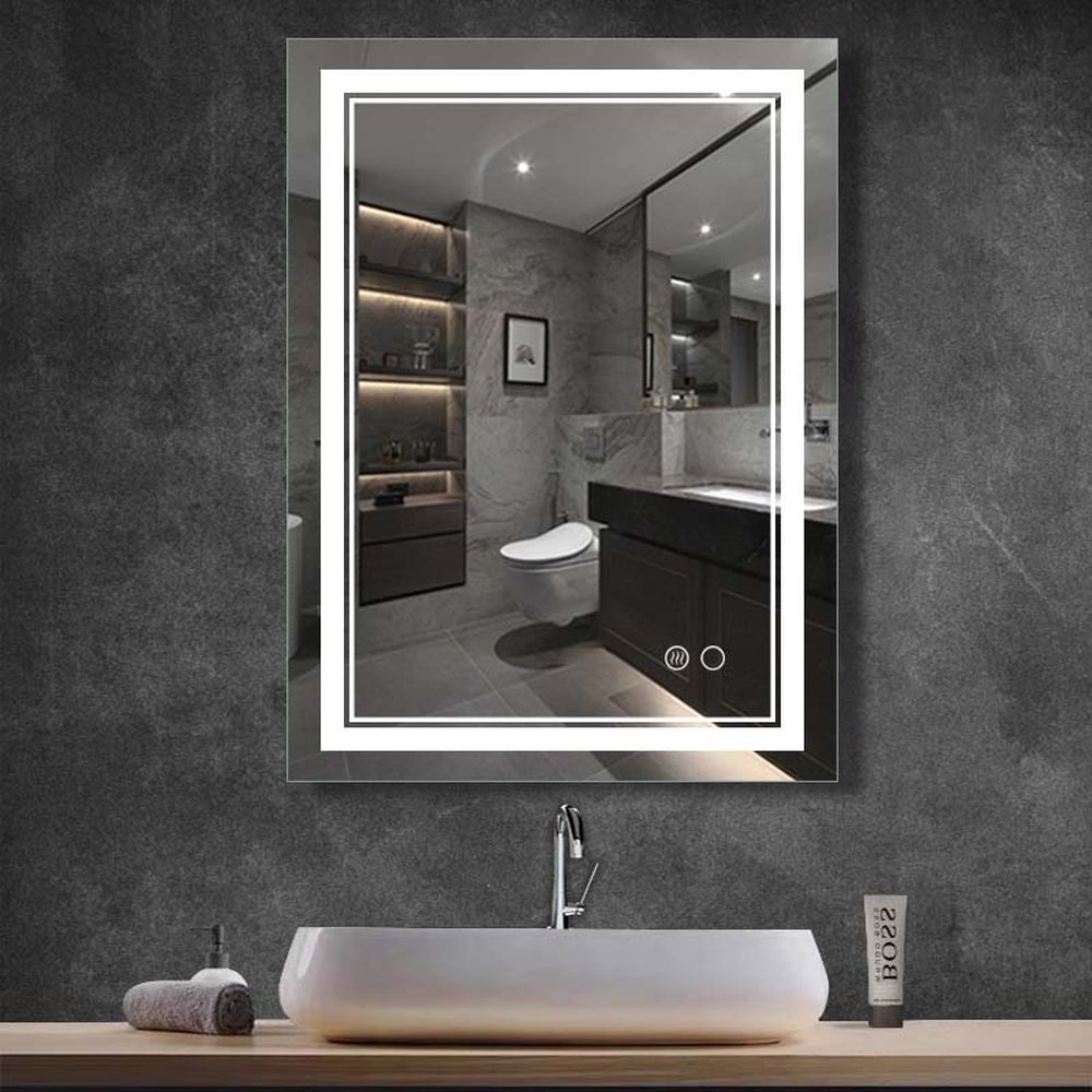 Oglinda dreptunghiulara cu iluminare LED si dezaburire Fluminia, Goya [2]