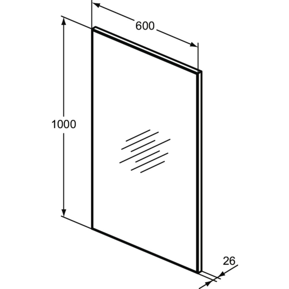 Oglinda dreptunghiulara 60 cm Ideal Standard Mirror&Light [5]