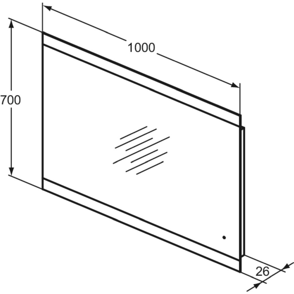 Oglinda dreptunghiulara cu iluminare LED Ideal Standard Mirror&Light 100 cm [5]