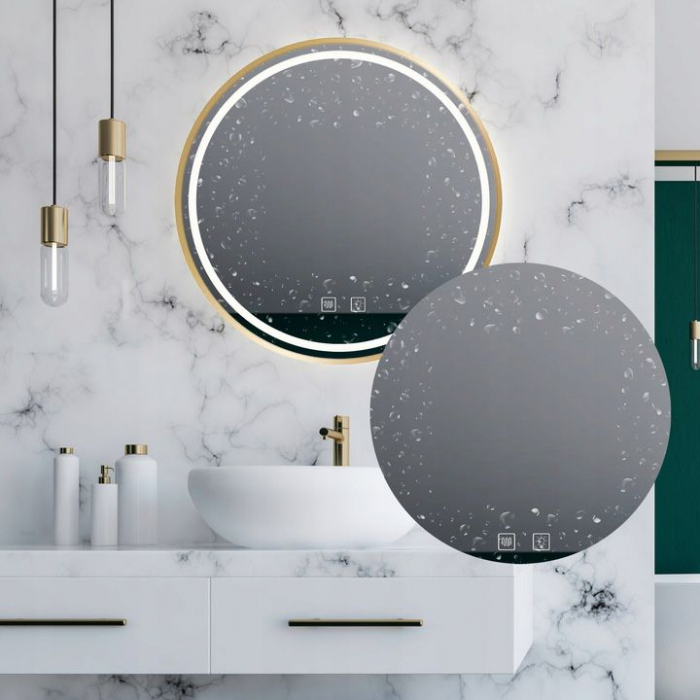 Oglindă LED 60cm MMJ BRUSH GOLD [5]