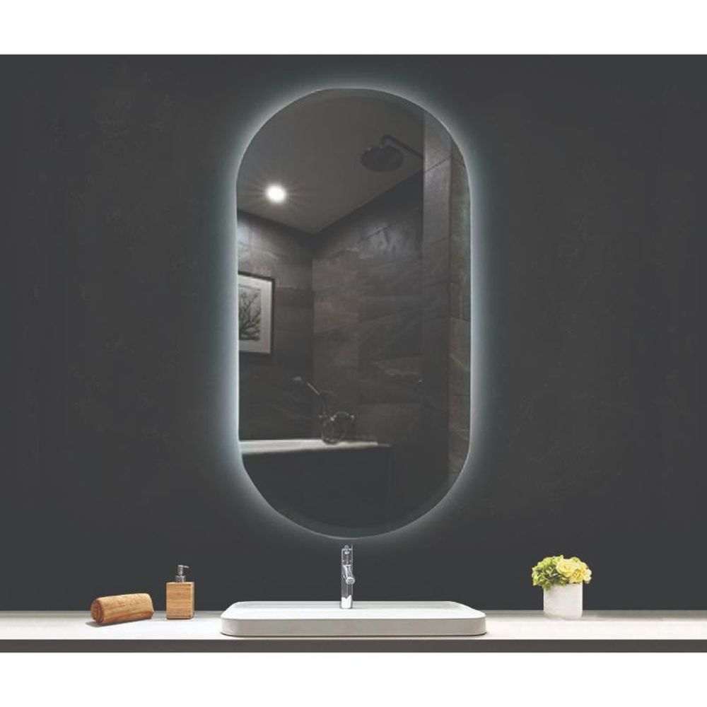 Oglinda ovala cu iluminare LED 3 culori si dezaburire, 60 cm, Fluminia Dali Ambient [4]