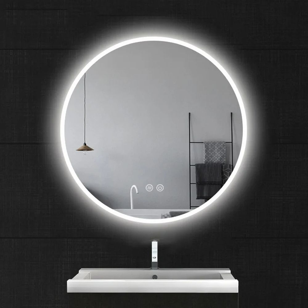 Oglinda rotunda cu iluminare LED si dezaburire 90 cm Fluminia, Calatrava [4]