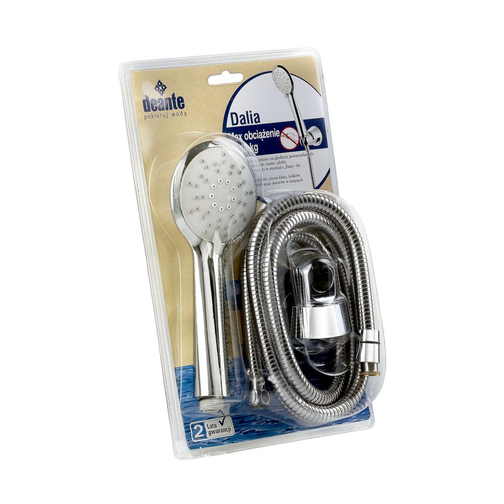 Set de dus cu para, furtun de dus si suport para crom Deante [2]